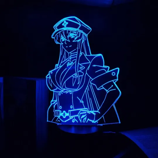 Акриловий світильник-нічник Еsdeath Akame Ga Kill синій tty-n002123 Ціна
