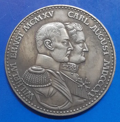 фото, Німеччина 3 марки 1915 р. - Вільгельм Ернст Велике герцогство Саксен-Веймар-Айзенах. Копія.