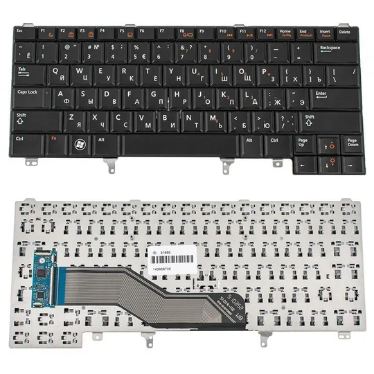 Купити Клавіатура для ноутбука DELL (Latitude: E5420, E6320, E6330, E6430) rus, black, без джойстика
