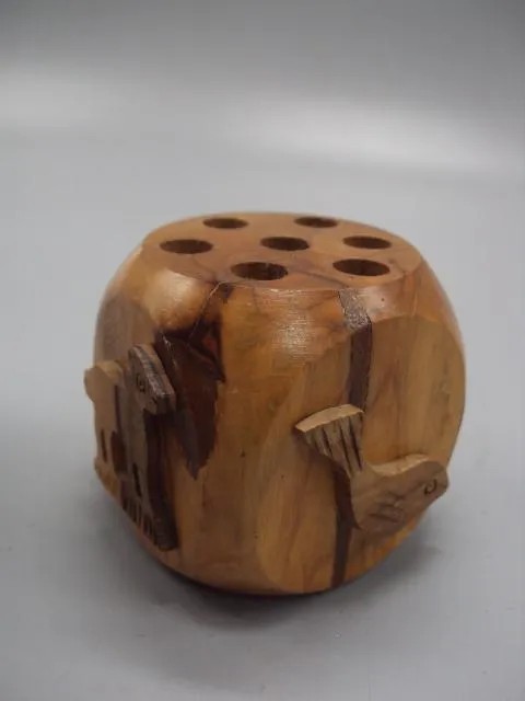 Подставка для ручек карандашница дерево животные вес 230 грамм высота 6,5-7 см №11028 Де купити