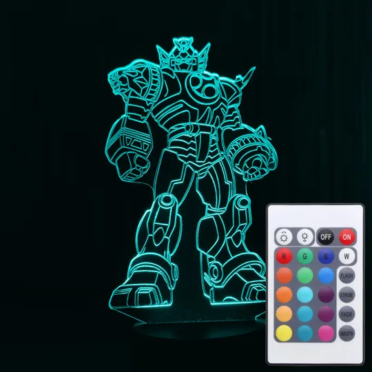 Акриловий світильник-нічник з пультом 16 кольорів Трансформер tty-n001330 Ціна