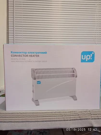 фото, Новий Електричний Конвектор / Обігрівач UP! (Underprice) CH-2030 Артікул 30102454 2000 Ватт Напольний / Настінний