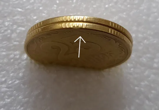 (3451) 25 копійок 1994 1БВк брак гуртильного кільця (2 різні варіанти) - 2 монети (25 копеек 1994) Ціна