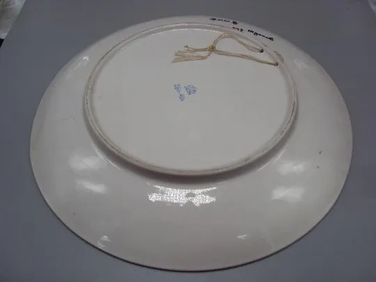 Настенная тарелка фарфор Коростень цветы ручная роспись художник Жданов диаметр 34,4 см №50 Продаж