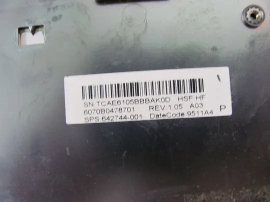 номер0109-4 Кришка панель палмрест 6070B0478701 642744-001 для HP ELITEBOOK 8470P 8460P Оригінал в Україні