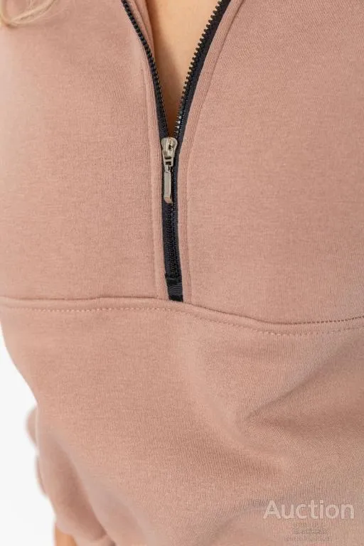 Спорт костюм женский на флисе, цвет бежевый, 102R401 Де купити