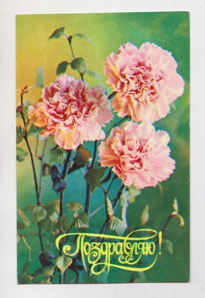 фото, ПОЗДРАВЛЯЮ = 1980 г. = КОСТЕНКО = чистая #