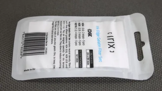 набор желатиновых фильтров ND4, ND8, ND16 размером 29х29мм IRIX Edge Filter Set Ціна