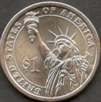 Купити США 1 доллар 2007 г. ПРЕЗИДЕНТЫ США. ТОМАС ДЖЕФФЕРСОН (1801-1809). Тираж 203.61 млн. ИЗ РОЛЛА СОСТОЯНИЕ ИДЕАЛЬНОЕ.