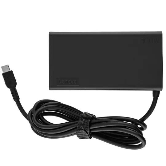 Оригінальний блок живлення для ноутбука LENOVO TYPE-C 100W, Black, RECTANGULAR Ціна