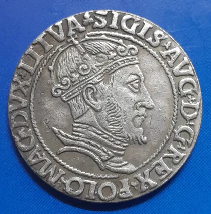 фото, Польща. Грош 1547 року.  Копія.