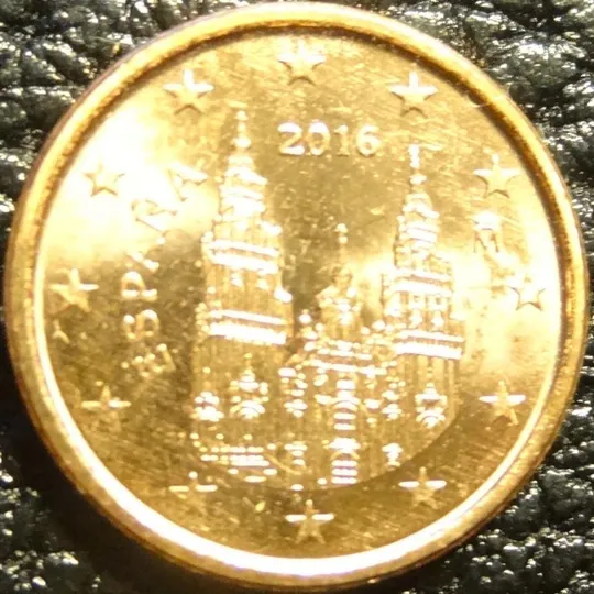 1 євроцент 2016 Іспанія UNC Ціна