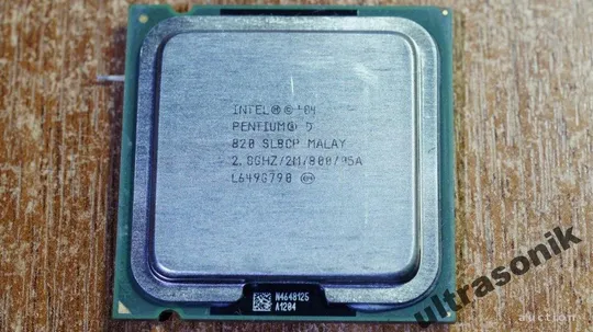 2x ядерный s775 Pentium D 820 SL8CP 2.80GHz/2M/800 LGA775 Ціна
