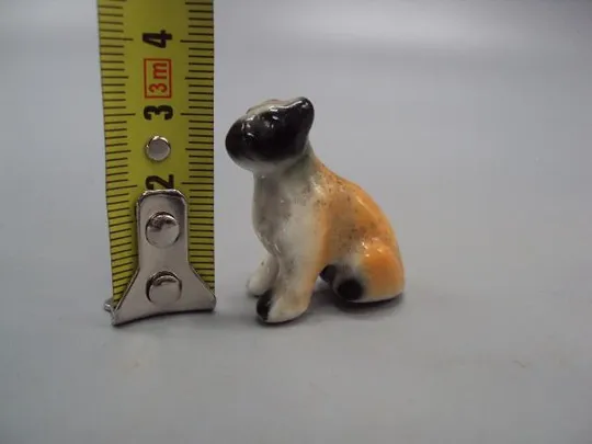 Фигура фарфор статуэтка миниатюра Германия собака щенок собачка бульдог высота 3,1 см №35 Інтернет-аукціон