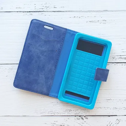 фото, Книжка універсальна Nillkin Slider / слайдер 4.5"-4.8" (13.7×7.2см) для телефона Blue