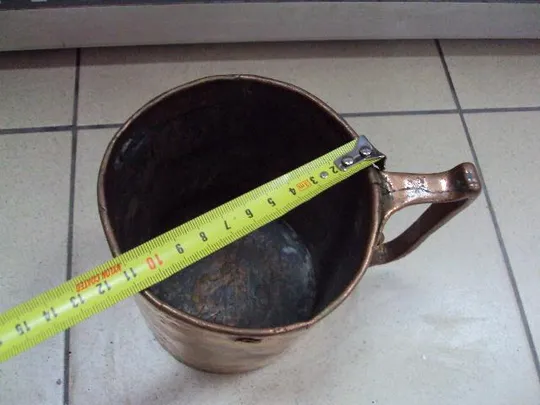 Купити Кружка медь высота 15 см, диаметр 11,2 см (№1264) №11393