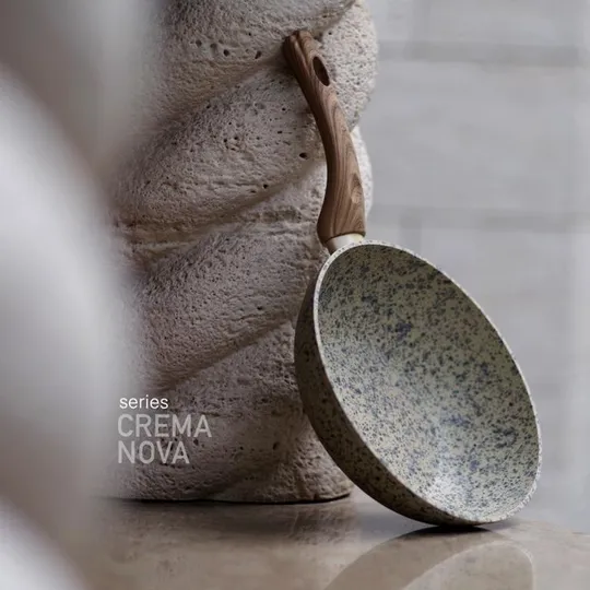 Сковорода универсальная Fissman Crema Nova AL-4321-24 24 см кремовая Інтернет-аукціон