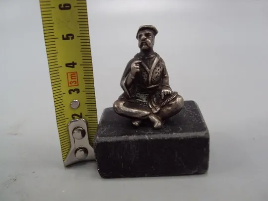 Фигура на подставке статуэтка буддист Далай Лама серебро вес 96,27 г (чистый 44,10 г) №14362 Інтернет-аукціон