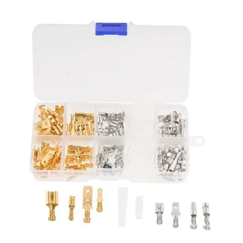 Набор клемм 150шт кабельных наконечников и изоляторов, нож, круглый Ціна