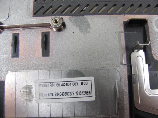 номер0208-3 Кришка, дно, піддон корпуса,Нижний корпус (дно) для ноутбука   Низ, дно, поддон,Нижняя часть 60.4QE01.003  для Lenovo Thinkpad W530, T530  оригінал Недорого