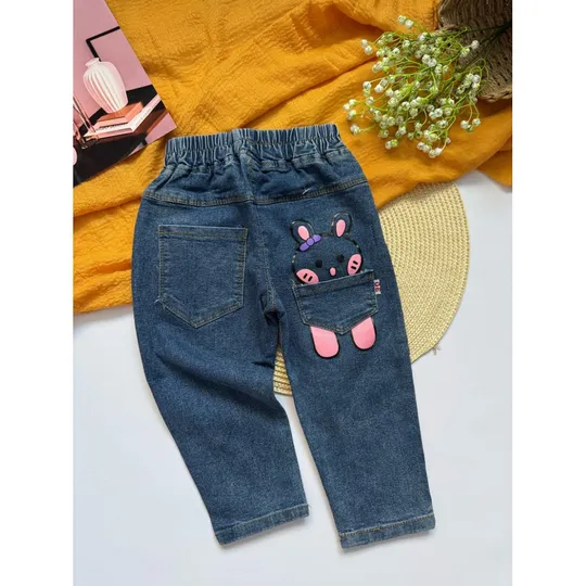 Джинси для дівчинки з зайчиком Ціна