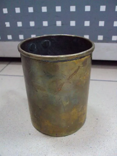 Кружка латунь высота 11 см, диаметр 8,5 см (№34) №11458 З аукціону