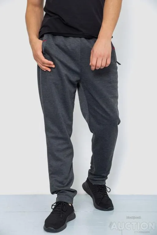 Спорт штаны мужские, цвет темно-серый, 244R41666 Ціна