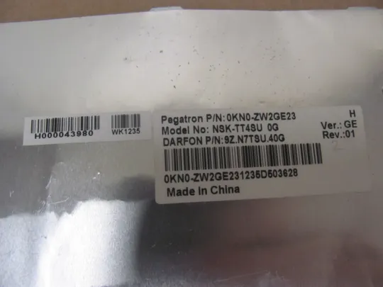 номер0955-3 клавіатура ДОНОР 0KN0-ZW2GE23 для Toshiba Satellite C850, C855, C870, C875, L850, L850D, L855, L870, L875   оригінал Інтернет-аукціон