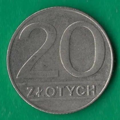 фото, 20 злотих 1989 року Польща [МШ]