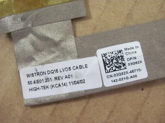 355-28 шлейф 03G62X 50.4IE01.201 для DELL Inspiron 15R N5110 M5110 Оригінал Продаж