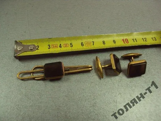 набор зажим для галстука запонки кварц (раухтопаз) Характеристики