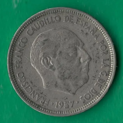 5 песет 1957 (1961) року Іспанія [МШ] Ціна