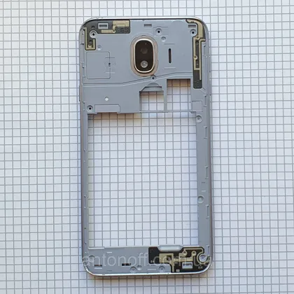 фото, Середній корпус Samsung J400F Galaxy J4 2018 з динаміком для телефона оригінал з розборки