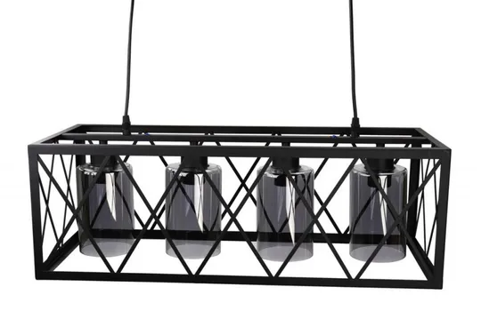 Купити Люстра потолочная подвесная в стиле LOFT (лофт) 11535/4-gr Черный 40х25х63 см.