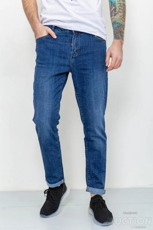 Джинсы мужские демисезонные, цвет синий, 190R620 Ціна