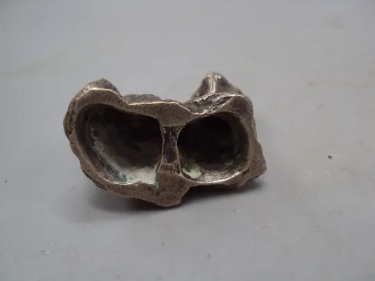 Фигура миниатюра статуэтка кот котик лежит кошка серебро 925 проба вес 38,23 г высота 2,9 см №14420 Інтернет-аукціон