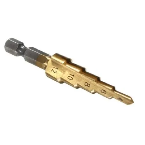 Ступенчатое шаговое сверло по металлу HSS 4-12мм Ціна