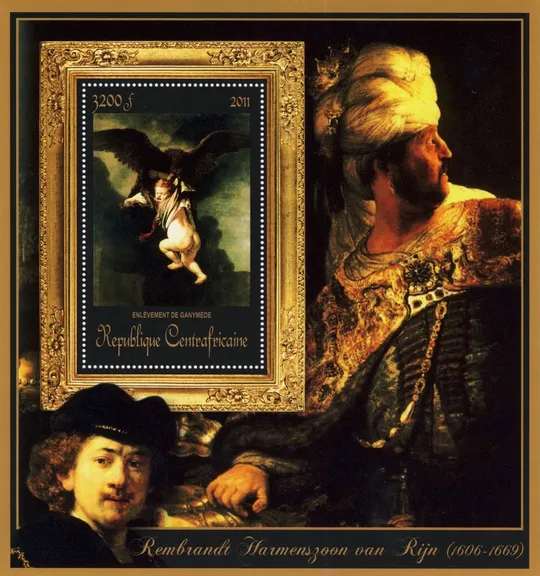 ЦАР-Живопись- Рембранд -2011.Чистый  красивый Блок.MNH. Ціна