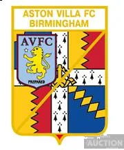 фото, значок футбол  ФК Астон Вилла Бирмингем Англия  (серия герб города и эмблема клуба)