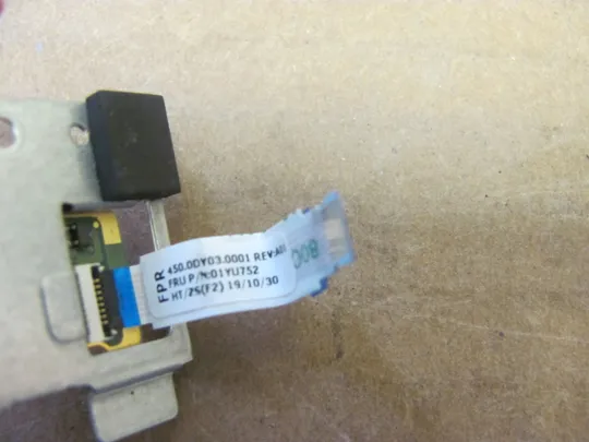 номер1032-18 сканер відбитку 5F30V25898 чзі шлейфом 01YU752 450.0DY03.0001 для LENOVO Thinkpad P1 X1 Gen 2  Сенсор відбитків пальців Сканер безпеки Датчик аутентифікації Плата сканер відбитку fingerprint scanner оригінал Продаж