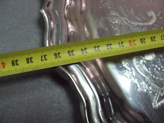 Поднос круглый с узором мнц ссср знак качества диаметр 36,8 см №13155 З аукціону