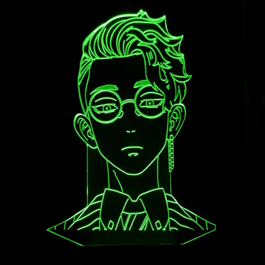 Акриловий світильник-нічник Сюдзі Ханма зелений tty-n001424 Ціна