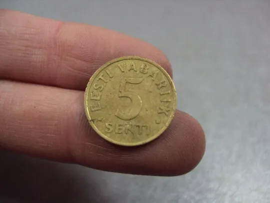 Купити монета эстония 5 сенти 1991 №8474