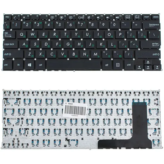 Купити Клавіатура для ноутбука ASUS (E202SA series) rus, black, без фрейма