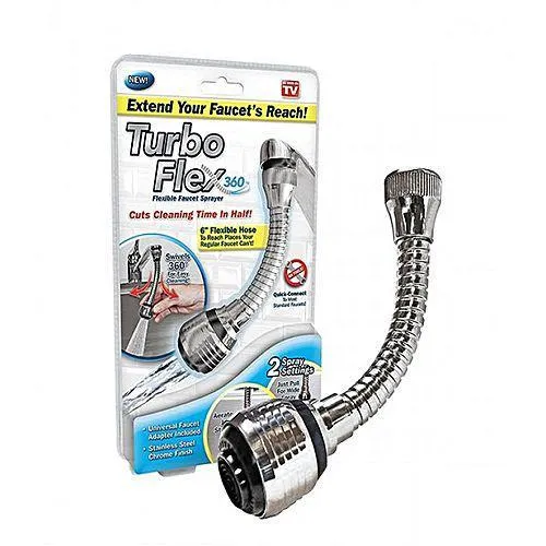Гибкая насадка на кран для экономии воды Turbo Flex 360 (дропшиппинг) Ціна
