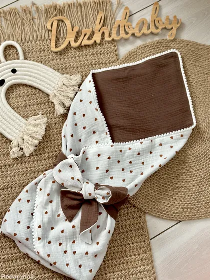 фото, Плед муслиновий 100% бавовна дитячий 70*100 см (різні кольори)