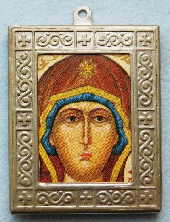 Ікона - Богородиця - лік - металева рамка Ціна