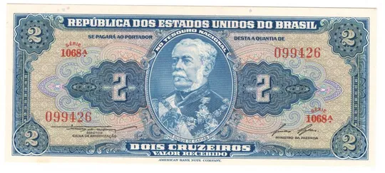 2 крузейро 1956-1958 роки UNC Бразилія Ціна