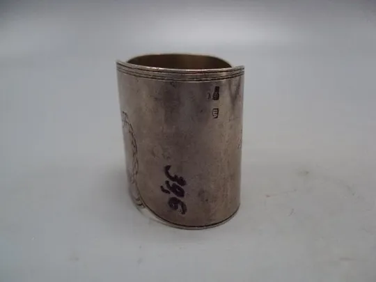 Сервировочное кольцо для салфеток кольцо для сервировки серебро 84 проба ПА вес 39,59 г №311 Інтернет-аукціон