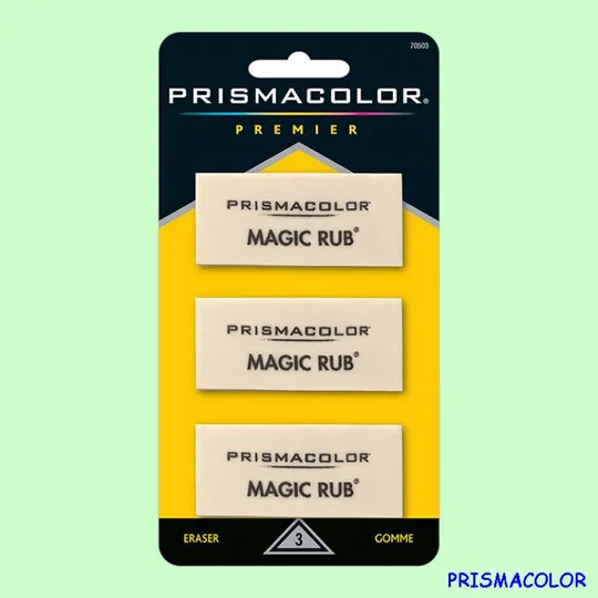 PRISMACOLOR Три ластика в упаковке PACK 3 ERASER MAGIK RUB Ціна